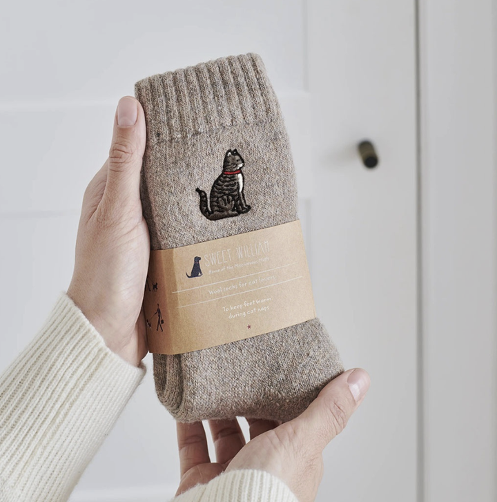Sweet William Wool Socks - Tabby