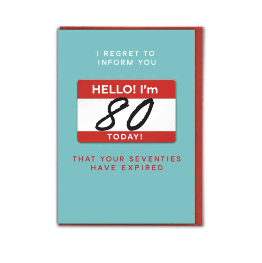 Brain Box Candy Card - 80 Today