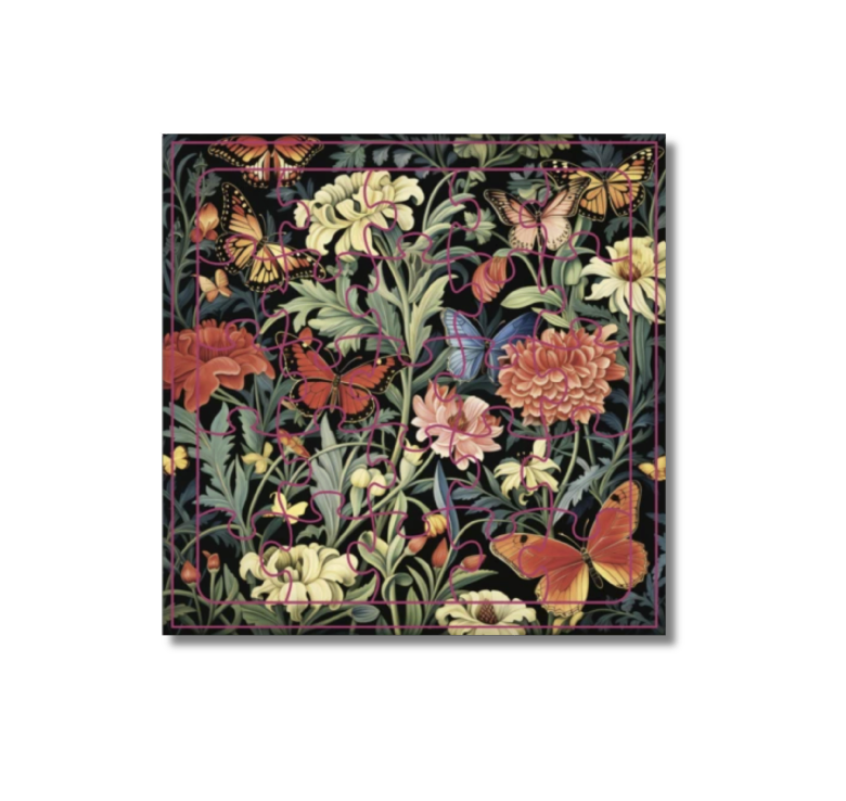 Ikonink Puzzle Card -  Lots of Butterflies