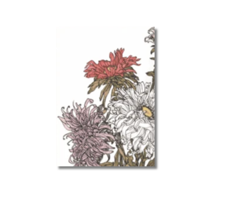 Ikonink Card - Chrysanthemums
