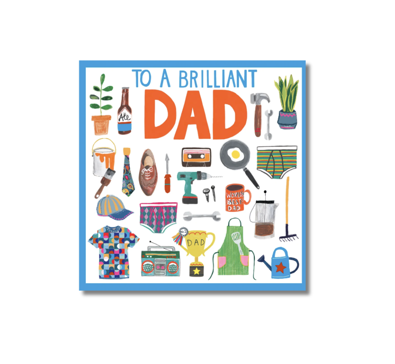 Paper Salad Card - To a Brilliant Dad