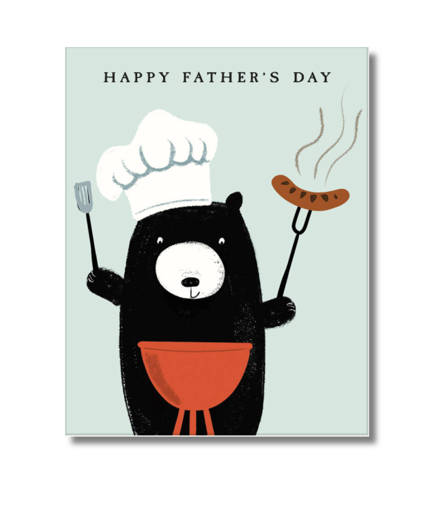 Bear Card - Father's Day Bear BBQ