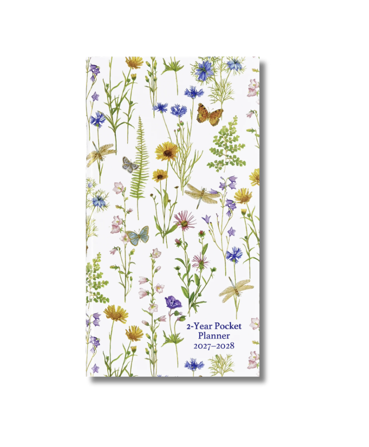 Peter Pauper Press 2027-28 2 Year Pocket Planner - Wildflower Garden