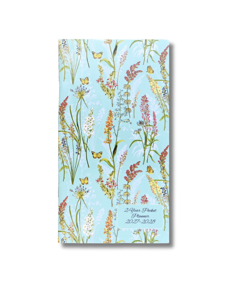Peter Pauper Press 2027-28 2 Year Pocket Planner - Blooms & Butterflies