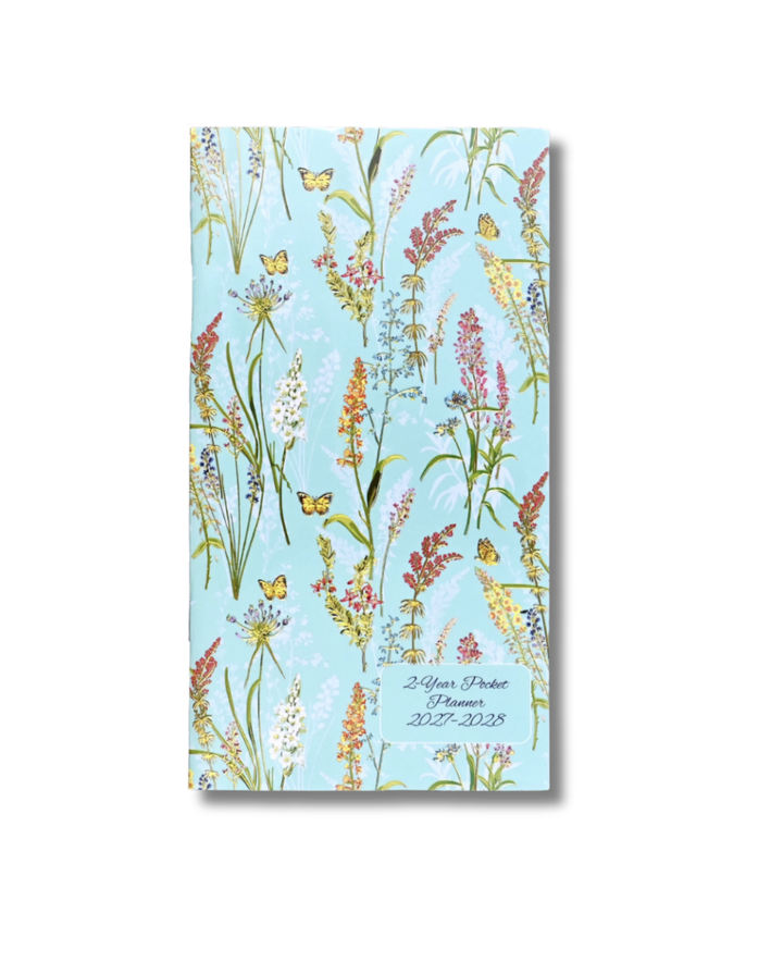 Peter Pauper Press 2027-28 2 Year Pocket Planner - Blooms & Butterflies