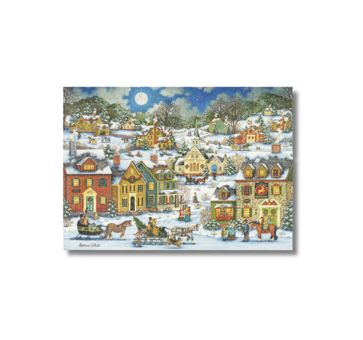 Deluxe Boxed Christmas Cards - Festive Village