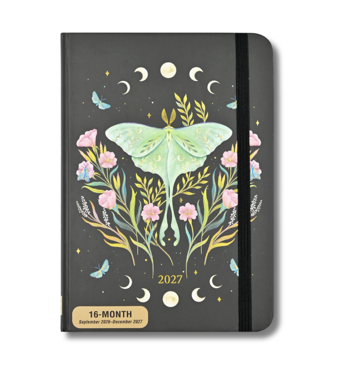 Peter Pauper Press 2027 Weekly Planner - Luna Moth