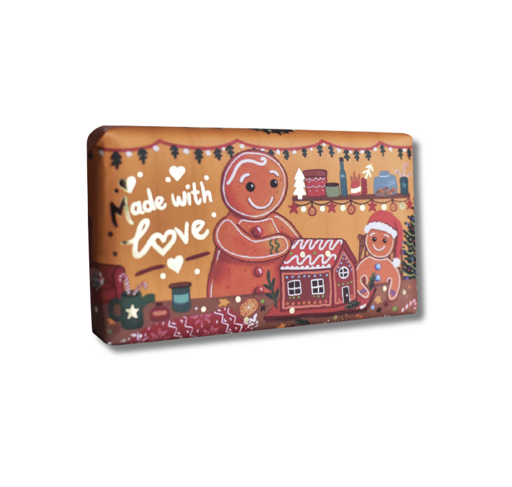 Christmas Soap Bar - Gingerbread Man Soap