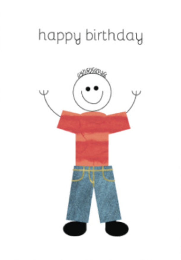 Candle Bark Creations Card - Happy Birthday Boy