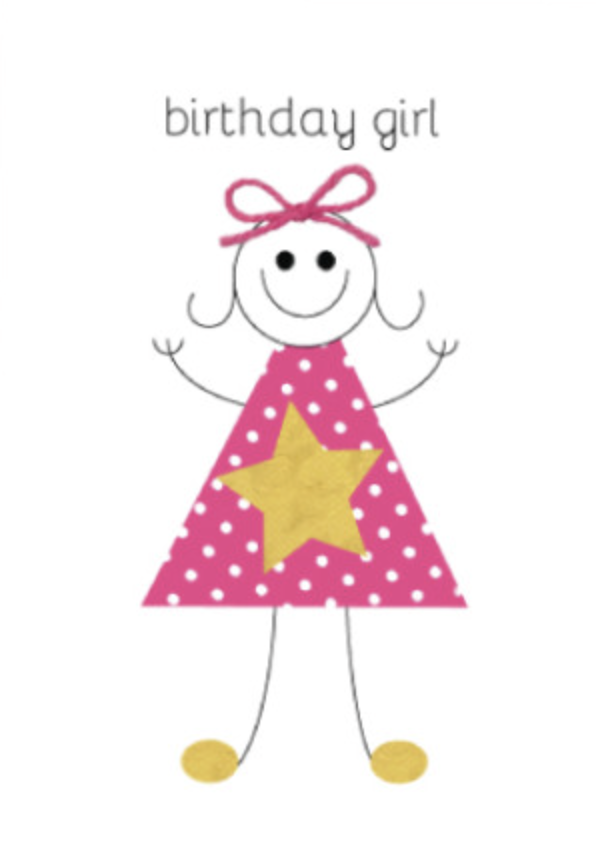 Candle Bark Creations Card - Happy Birthday Girl