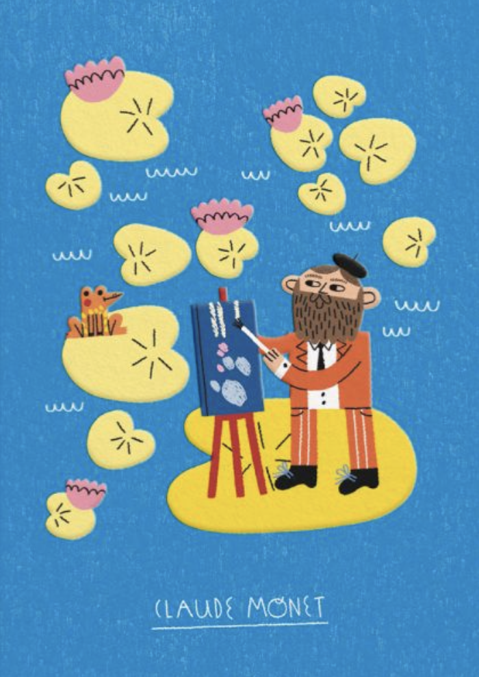 Ohh Deer Card - Claude Monet