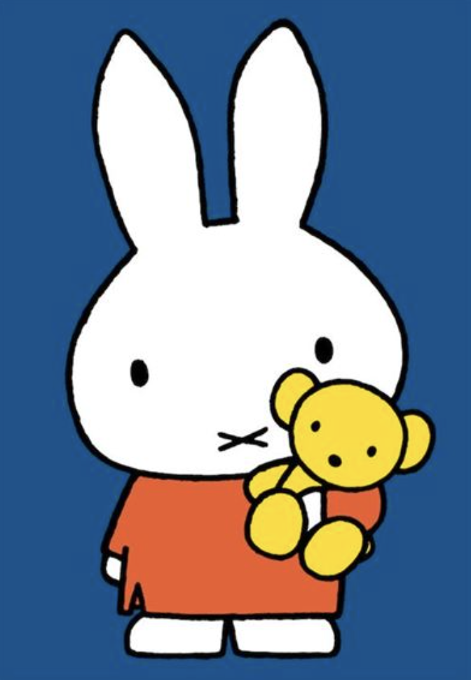 Miffy Minicard - Miffy With Teddy Bear