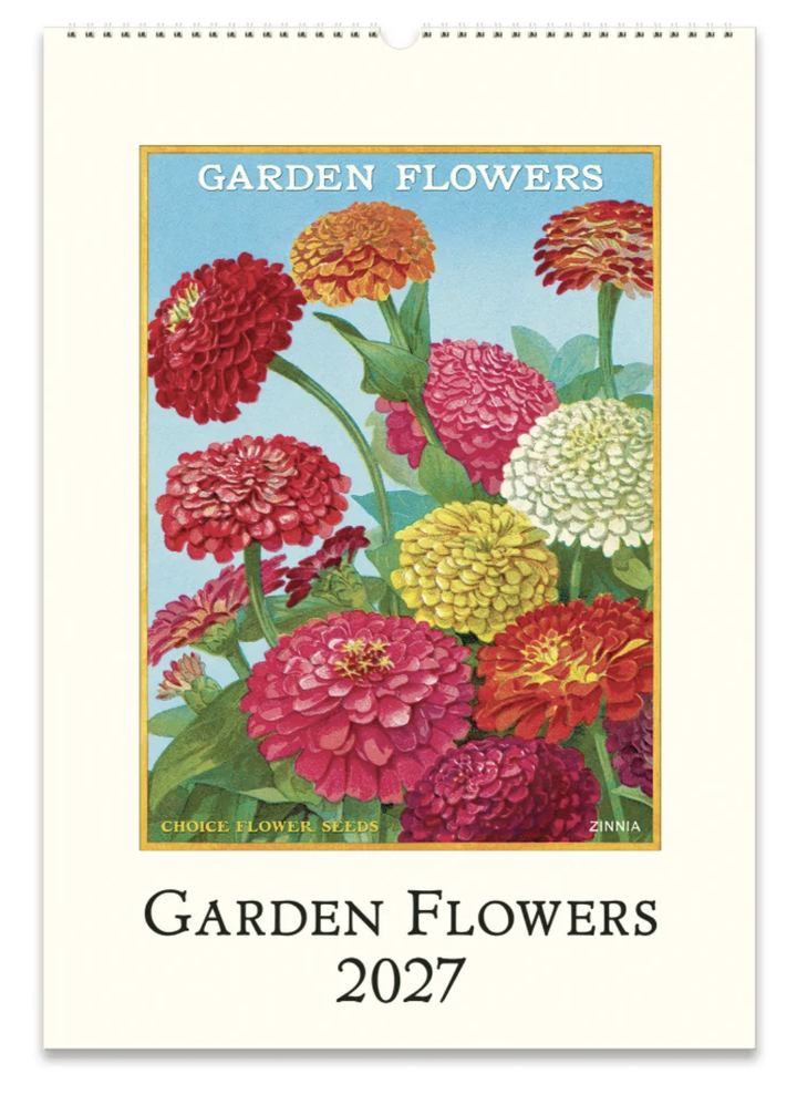 Cavallini 2027 Wall Calendar - Garden Flowers