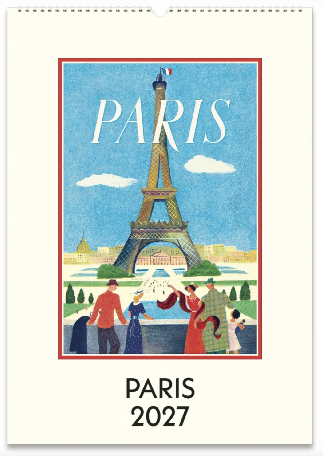 Cavallini 2027 Wall Calendar - Paris
