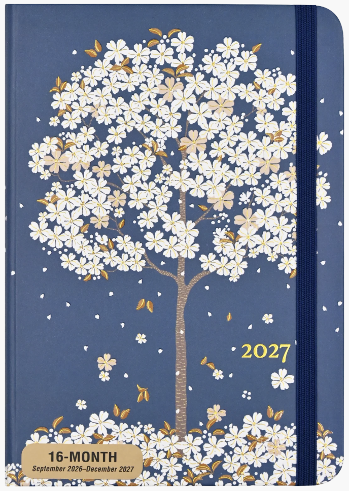 Peter Pauper Press 2027 Weekly Planner - Falling Blossoms
