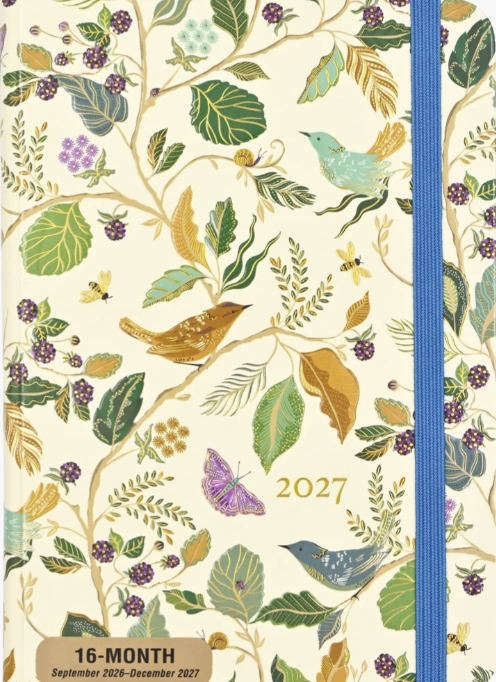 Peter Pauper Press 2027 Weekly Planner - Birds & Berries