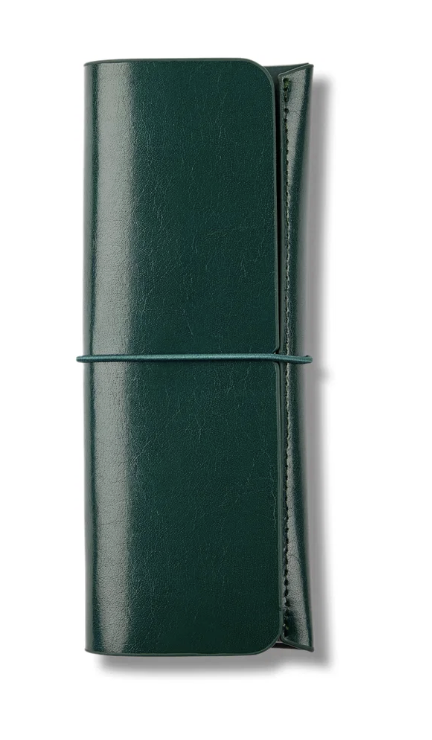 Studio Milligram Recycled Leather Pen Case - Forest