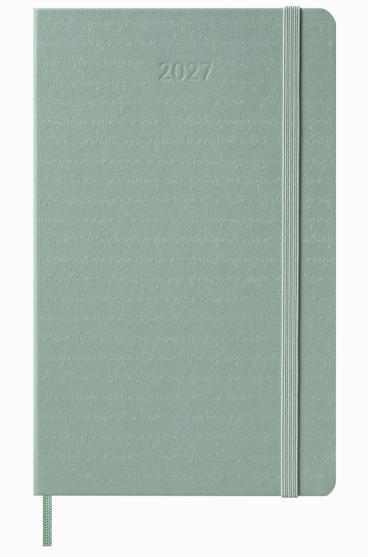 Moleskine 2027 Weekly Large Hard Cover Diary - Sage Green