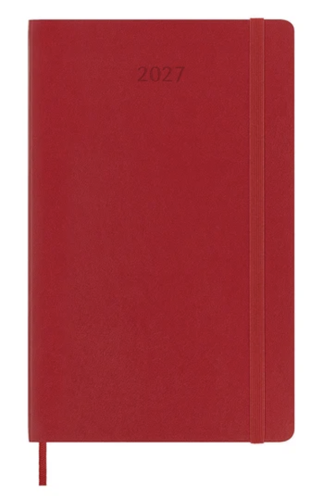 Moleskine 2027 Weekly Large Soft Cover Diary - Scarlet