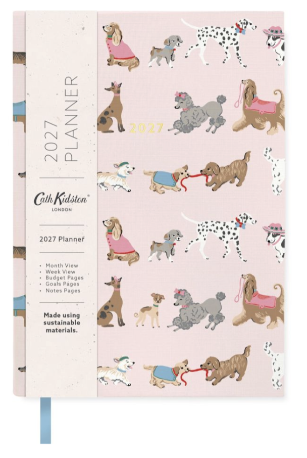 Cath Kidston A5 Soft Cover 2027 Diary - Dogs
