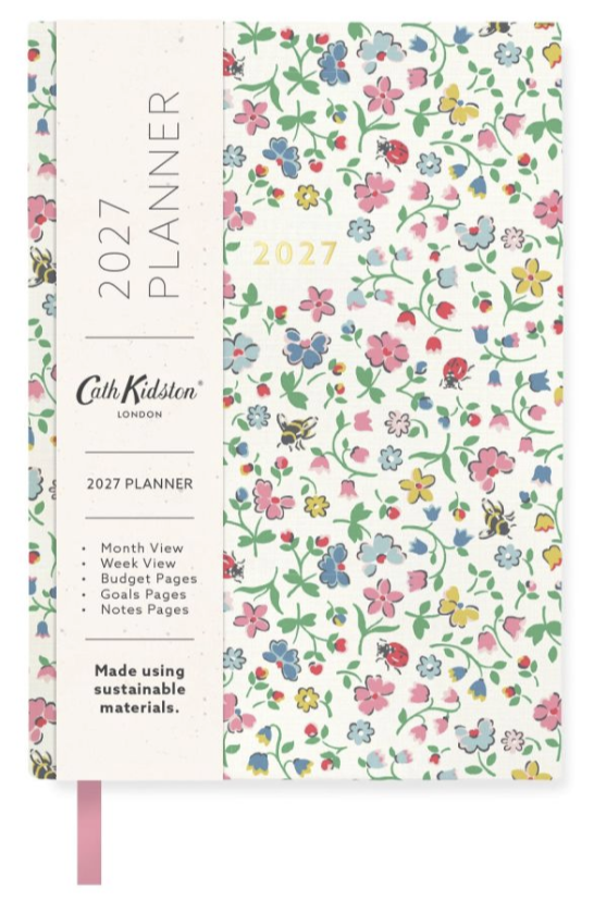 Cath Kidston A6 Soft Cover 2027 Diary - Bee and Flowers
