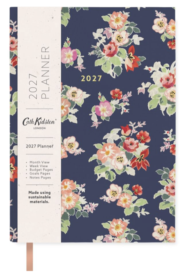 Cath Kidston A5 Soft Cover 2027 Diary - Floral Navy