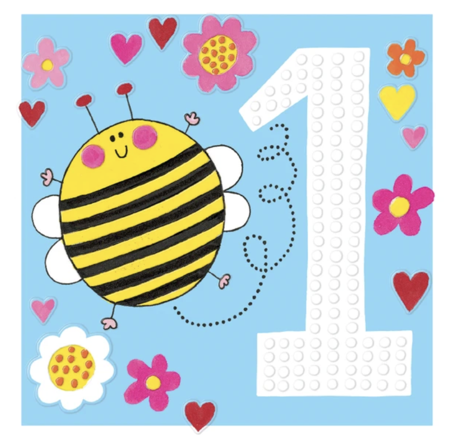 Sweet Pea Card - 1st Bee