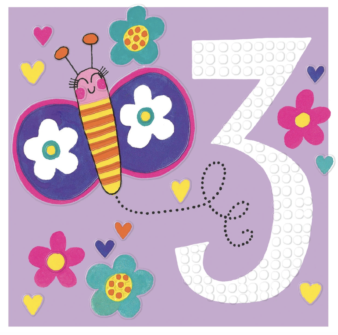 Sweet Pea Card - 3rd Butterfly