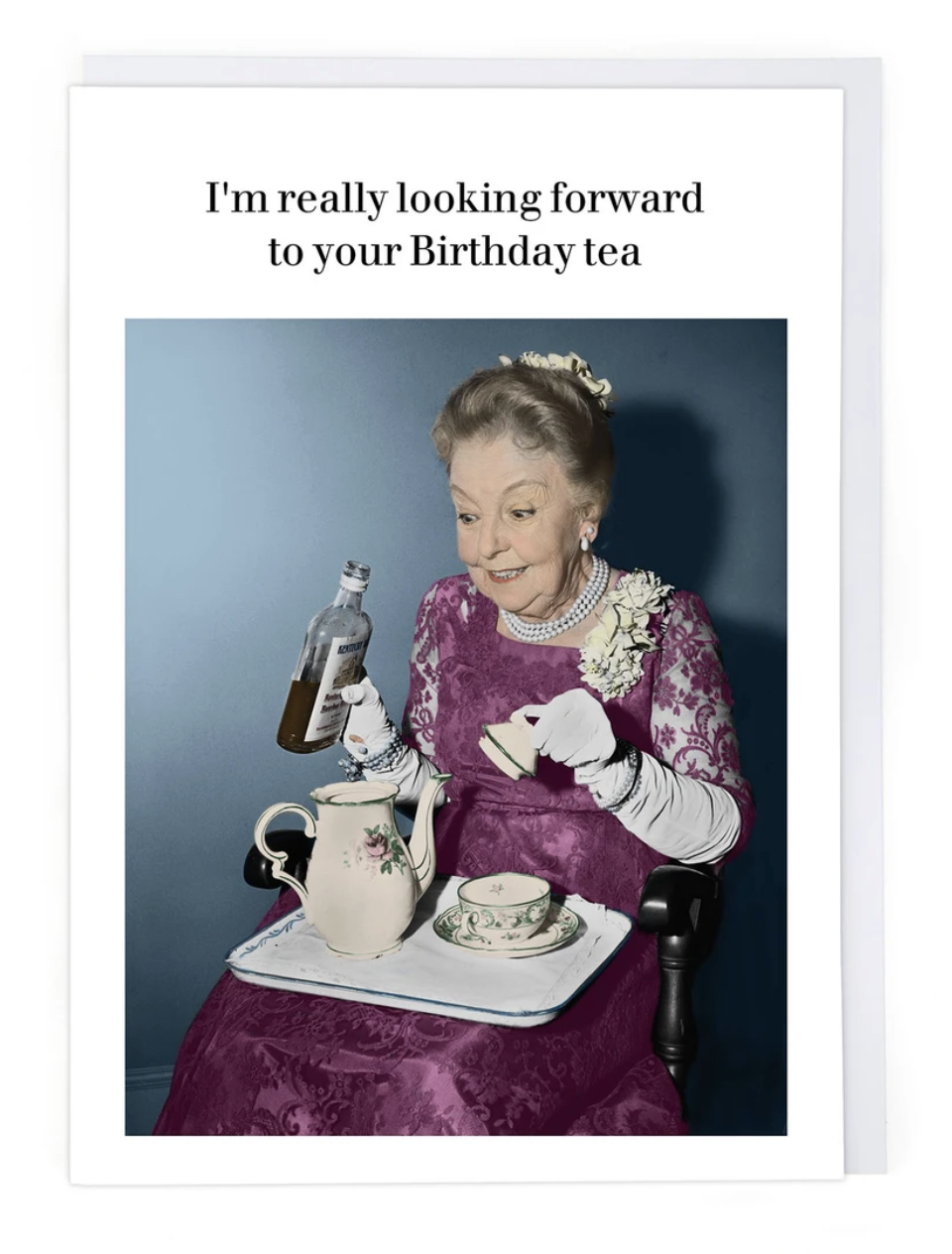 Photo Captions Card - Birthday Tea