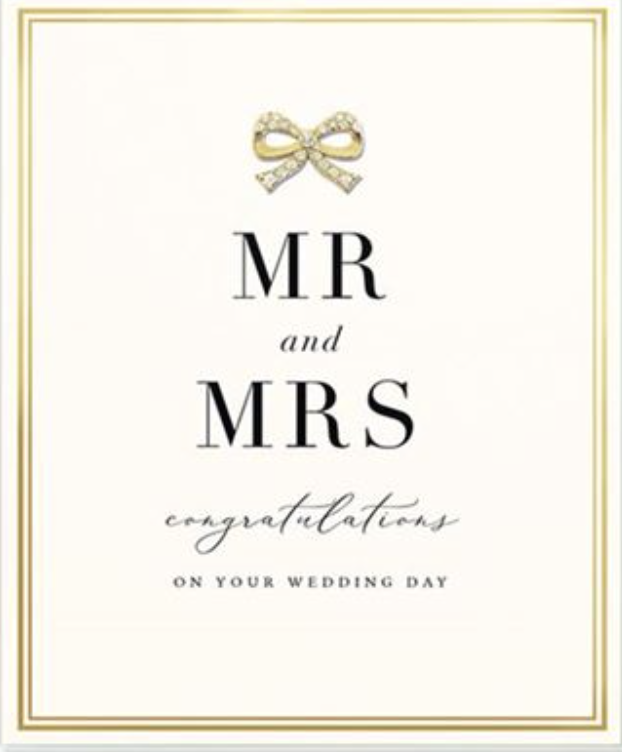Madelaine Card - Mr and Mrs