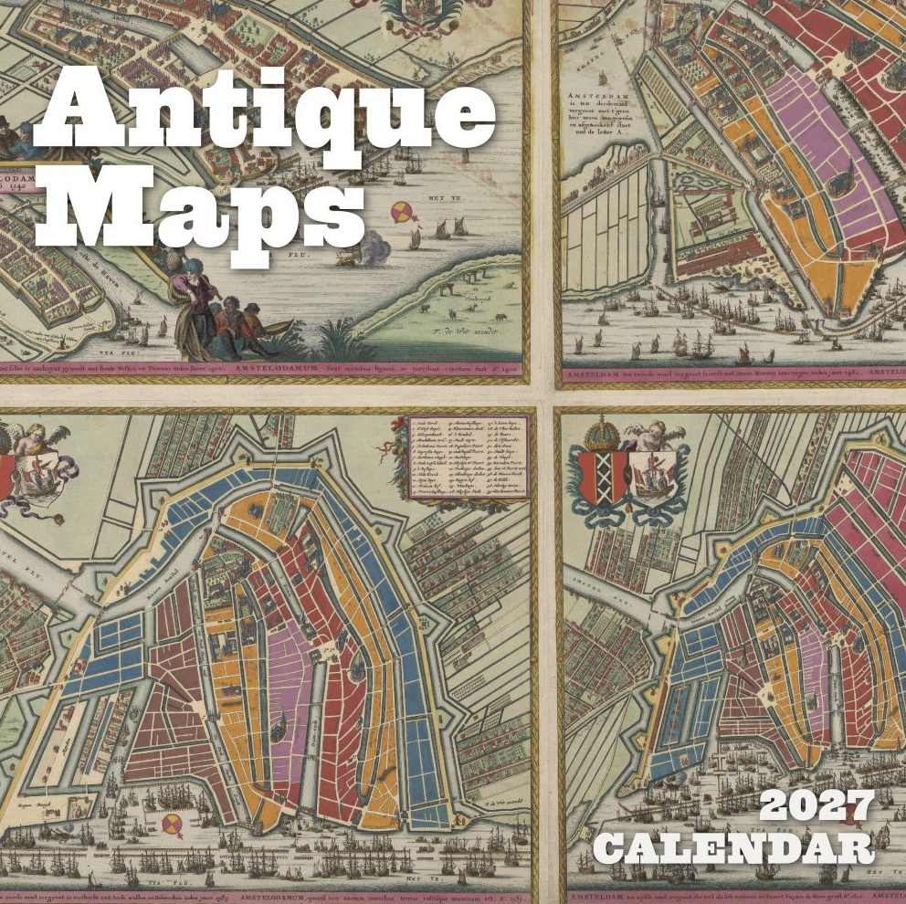 Pomegranate 2027 Calendar - Antique Maps
