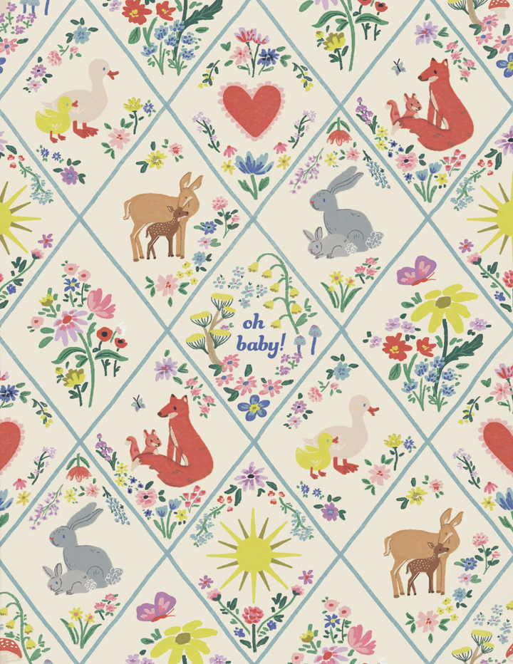 Red Cap Card - Woodland Critters