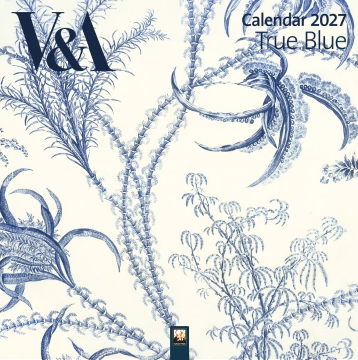 2027 Flame Tree Wall Calendar - True Blue