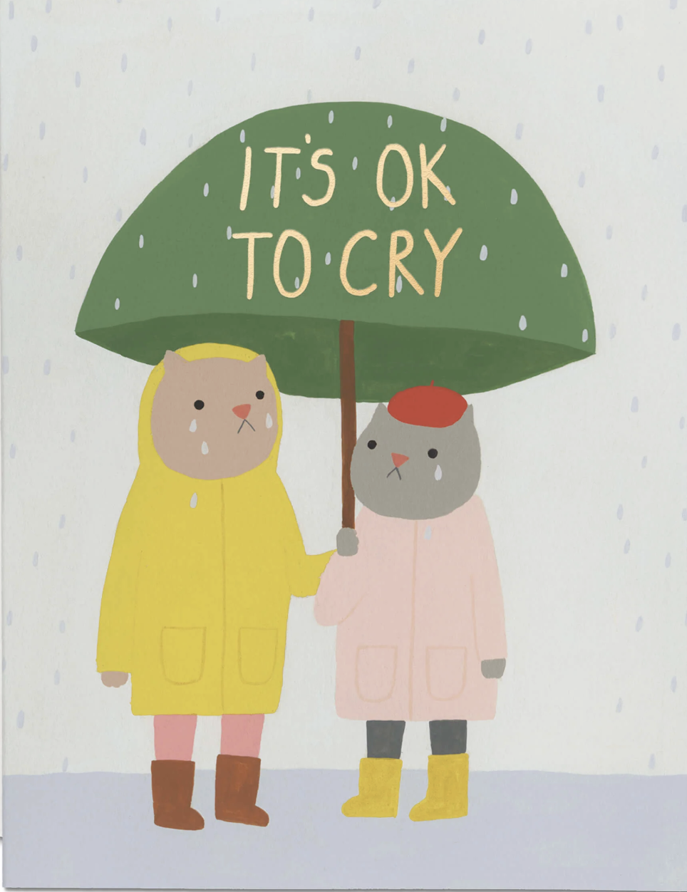 Red Cap Card - It's Ok To Cry