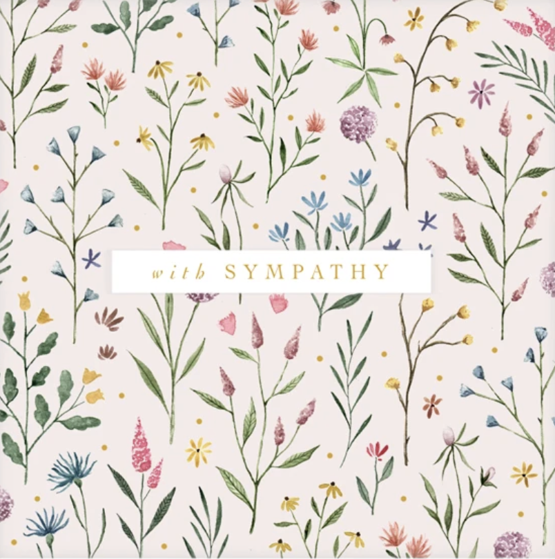 Art File Card - With Sympathy