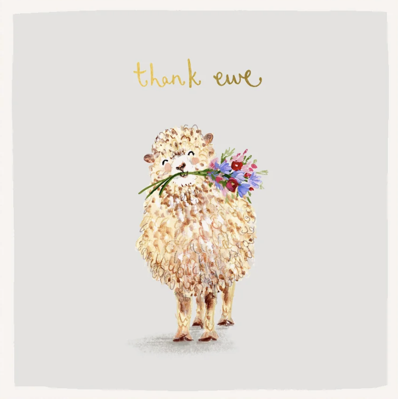 Safari Party Card - Thank Ewe