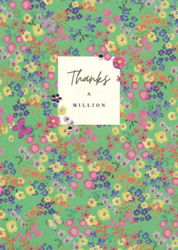 Meadow Blossom Card - Thanks A Million