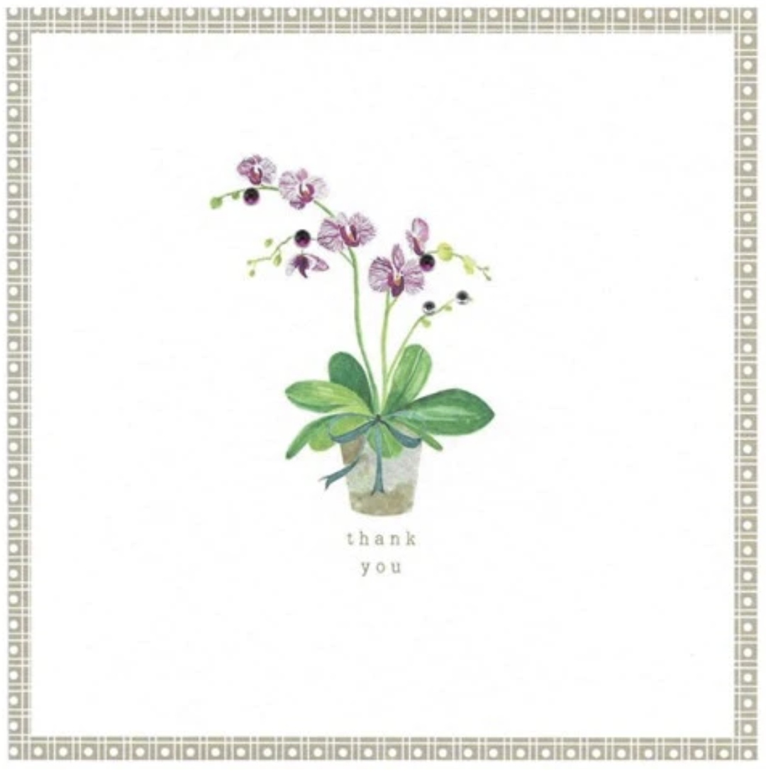 Primrose Hill Card - Thank You - Orchid