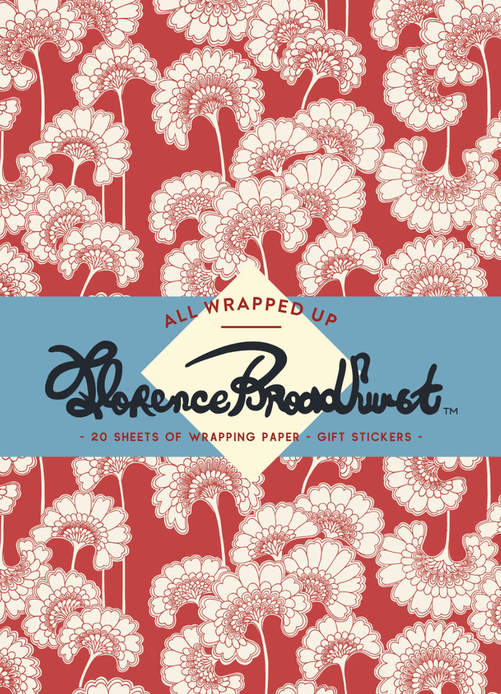 Wrapping Paper Book/Stickers - Florence Broadhurst