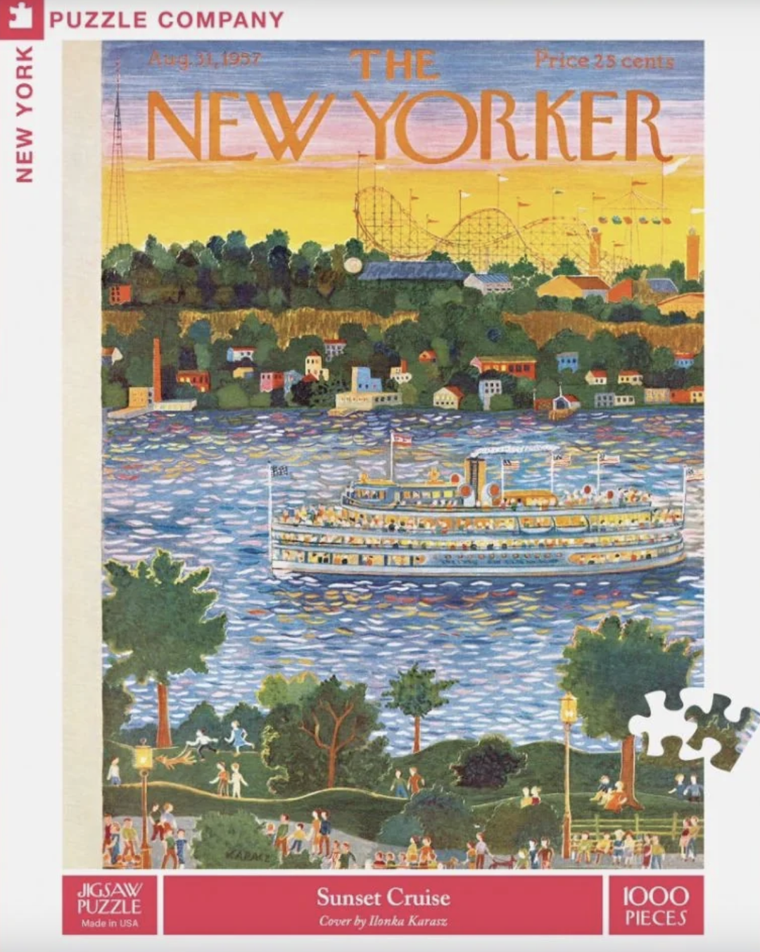 New Yorker 1000 Piece Puzzle - Sunset Cruise