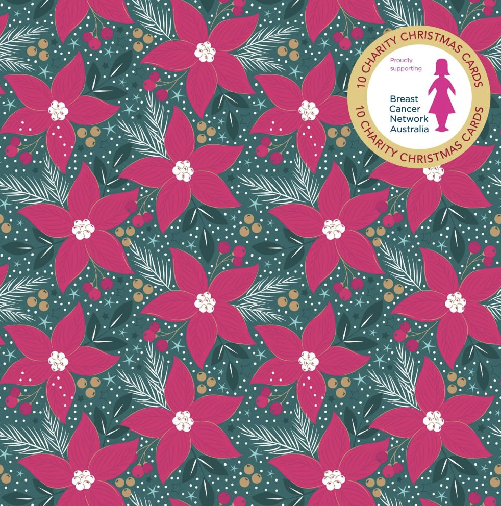 Christmas Card Wallet - BCNA - Christmas Flora