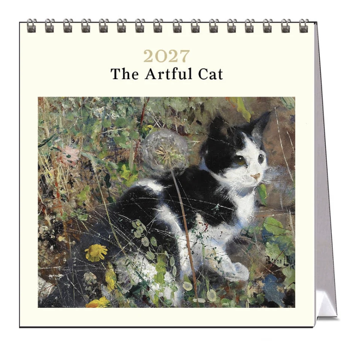 Vevoke Desk Calendar - Artful Cat