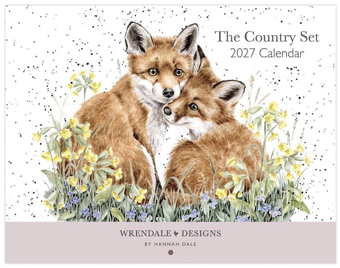 Wrendale Designs 2027 A3 Calendar - Country Set