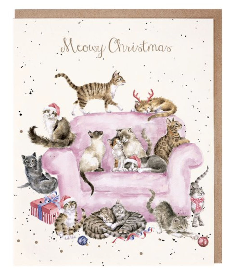 The Country Set Christmas Card - Meowy Christmas