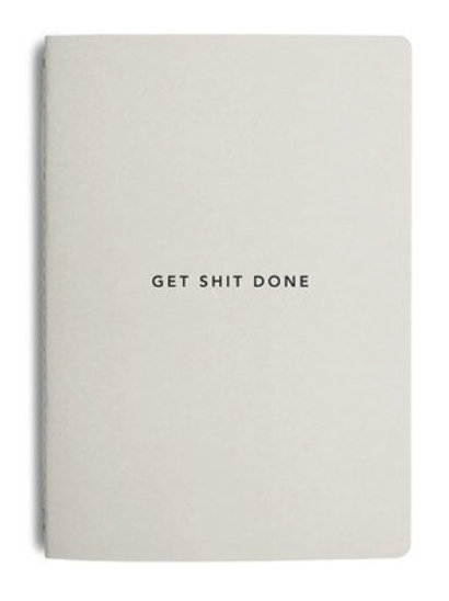 MiGoals A6 Get Shit Done l Notebook, Soft Cover - Vanilla Bean