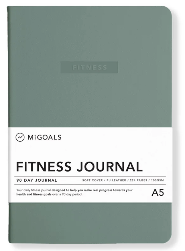 MiGoals A5 Fitness Journal - Sea Green