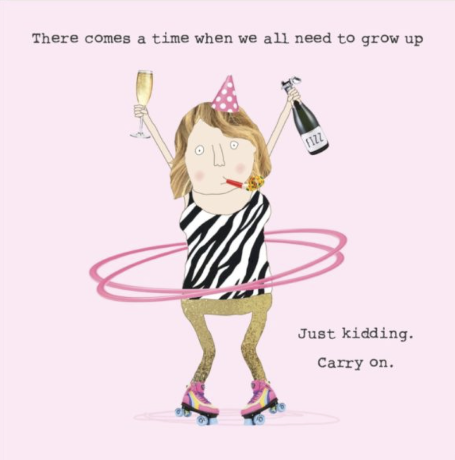 Rosie Made A Thing Card - Just Kidding