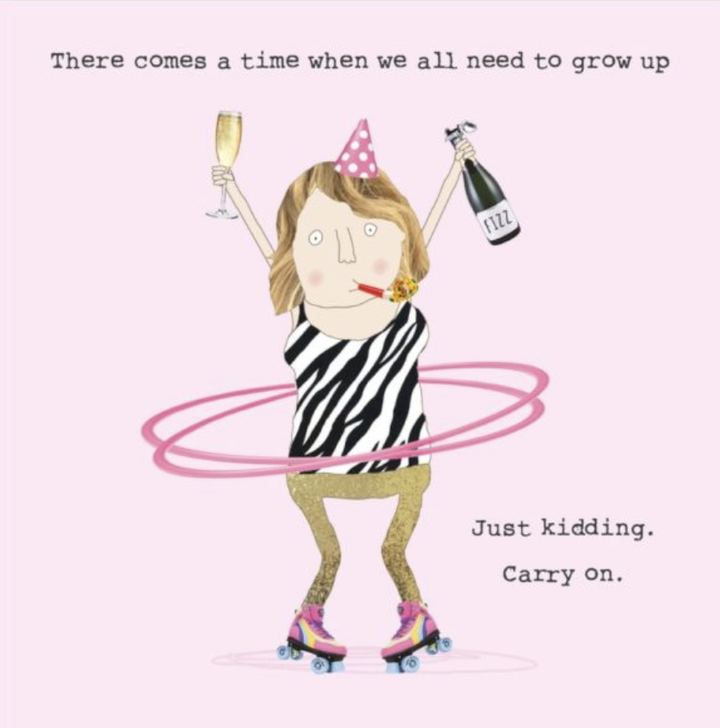 Rosie Made A Thing Card - Just Kidding