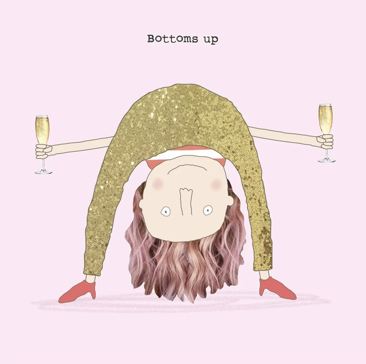 Rosie Made A Thing Card - Bottoms up