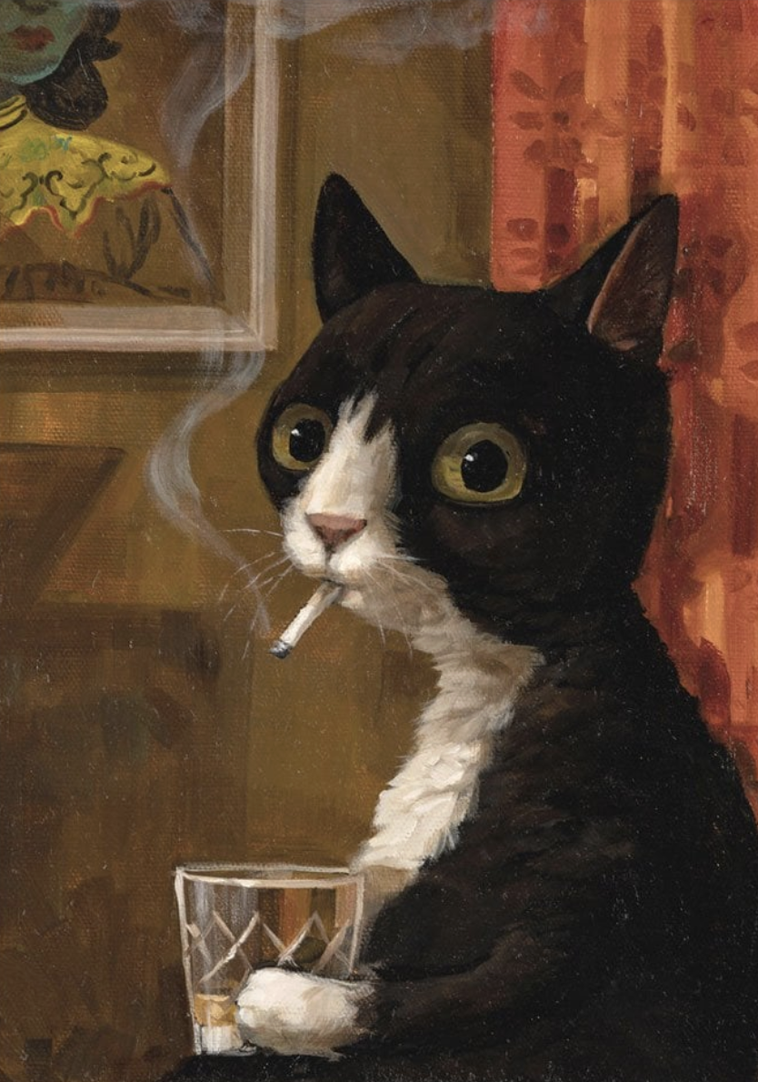 Alison Friend Card - Grandma's Cat